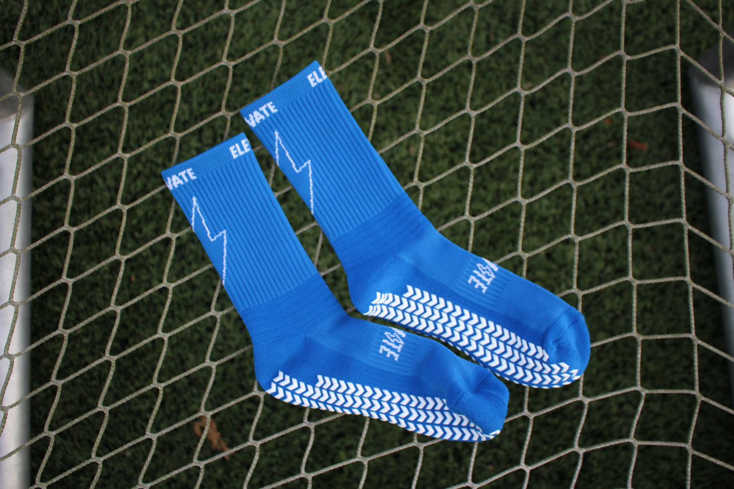 Elevate Lightning Grip Socks - Blue.