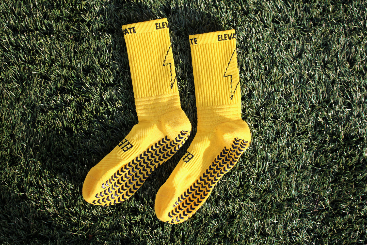Elevate Grip Socks - Yellow.