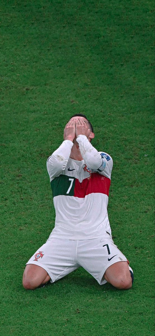 Why is football so difficult? Cristiano Ronaldo is sad after Portugal defeat. He wears grip socks. 