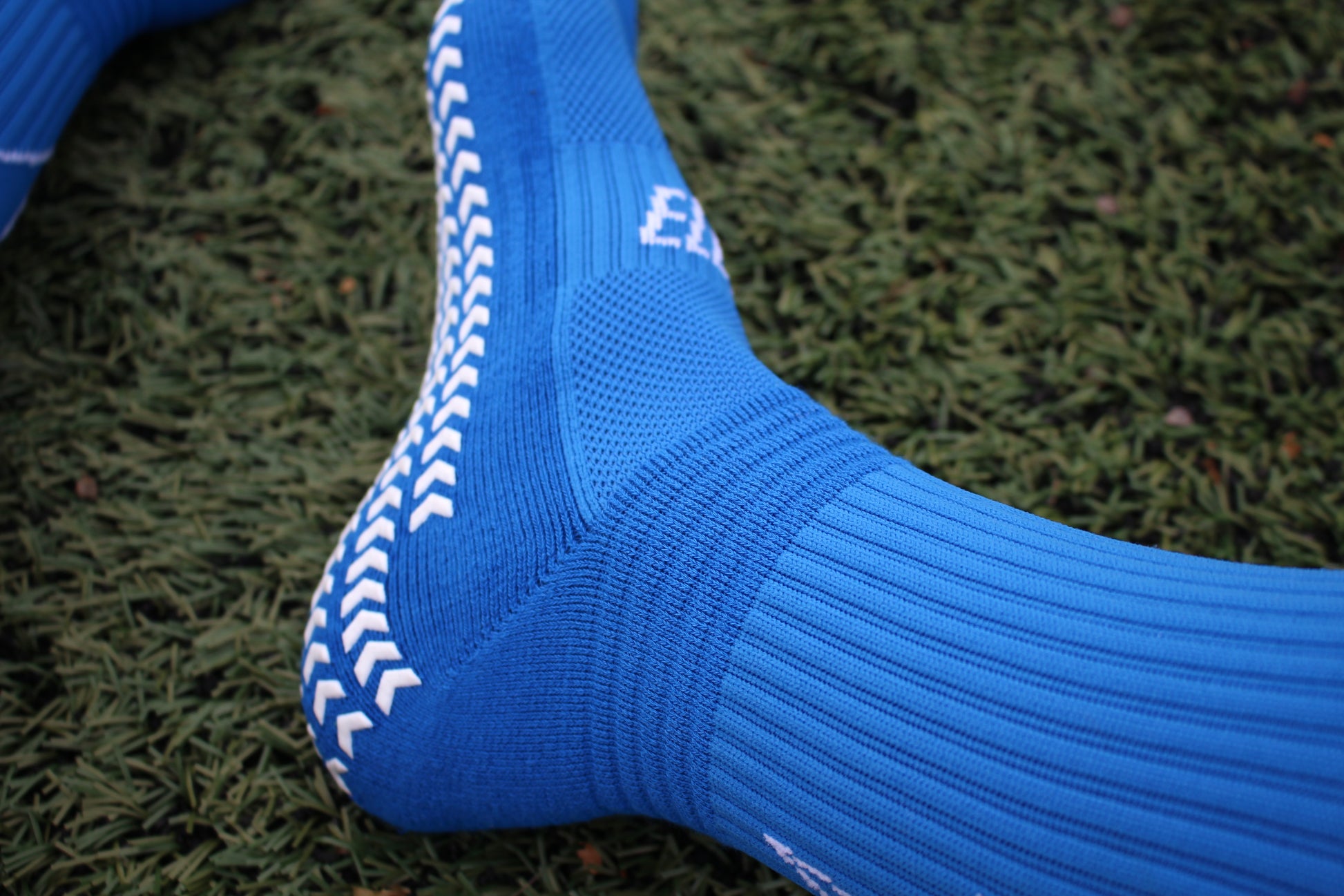 Elevate Lightning Grip Socks - Blue. 