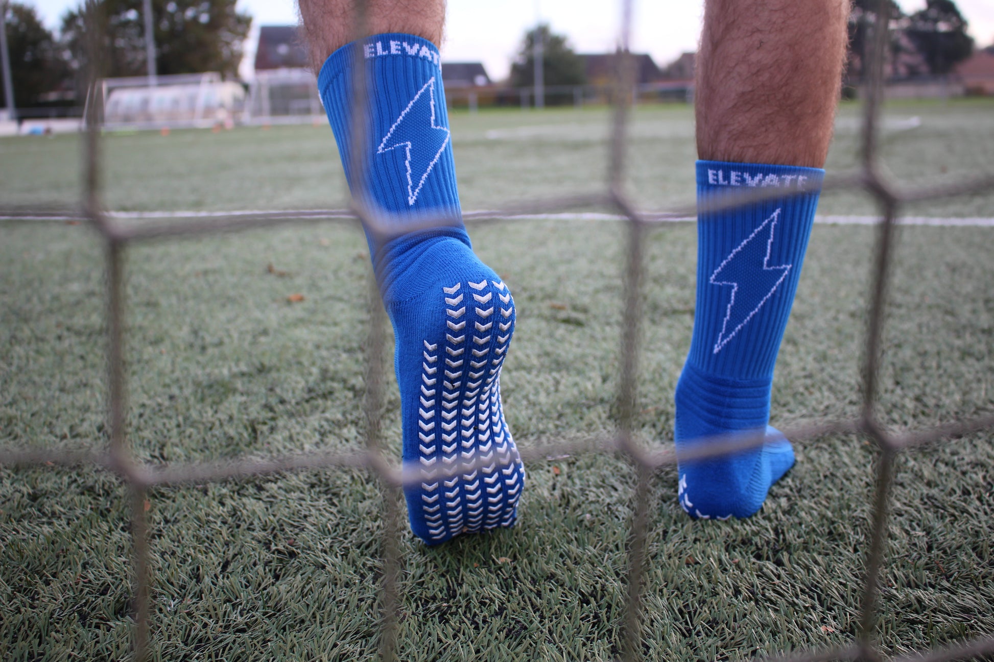 Elevate Lightning Grip Socks - Blue.