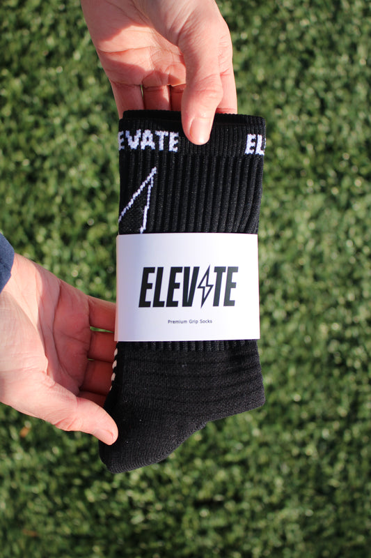 Elevate Grip Socks - Black.
