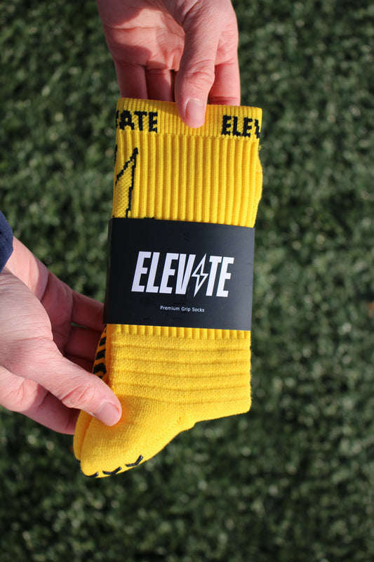 Elevate Grip Socks - Yellow.